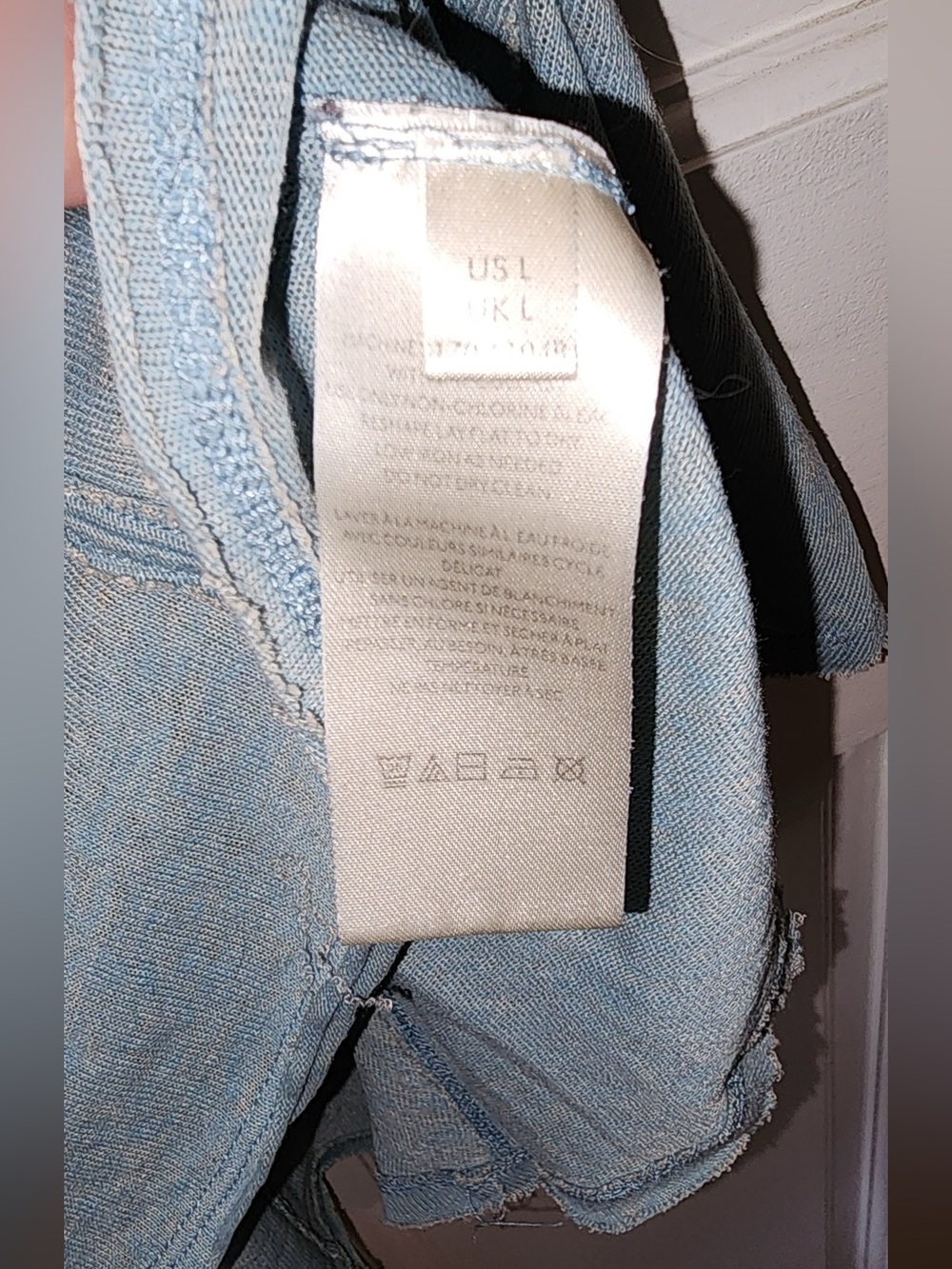 We The Free Dusty Blue V-Neck Layered Top - Picture 6 of 8